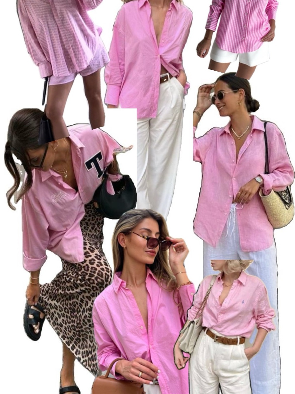 Light pink oversized button down